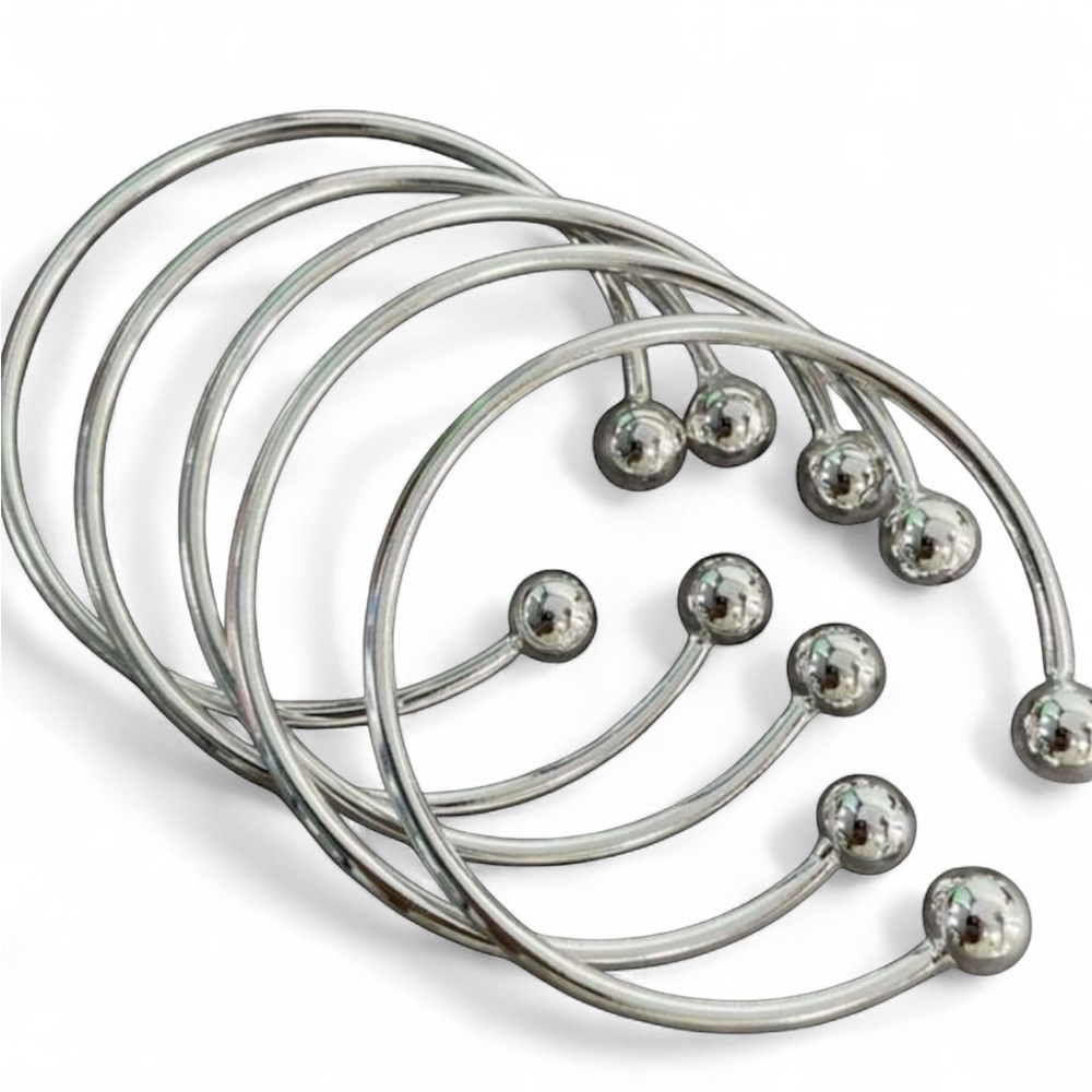 Stylish Silver Bangle Set
